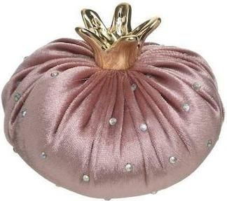 Γούρι για το Σπίτι Inart Ρόδι Υφασμάτινο 8x8cm Ροζ/Xρυσό