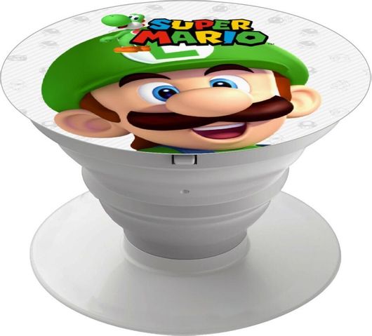 Pop Holder koupakoupa Super mario Luigi με Λευκή Βάση