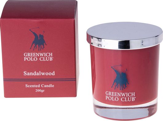 Αρωματικό Κερί Greenwich Polo Club Essential Fragrances Collection 3003 Sandalwood 200gr