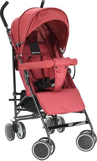 Καρότσι Μπαστούνι Bebe Stars Lite Ruby 6.1kg Κατάλληλο για Νεογέννητα Κόκκινο