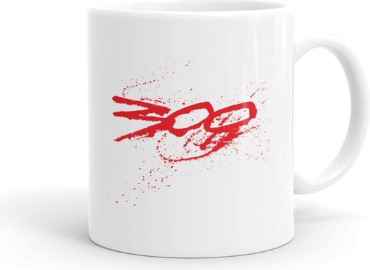 Κούπα Οι 300 Της Σπάρτης Κεραμική 330ml Λευκό