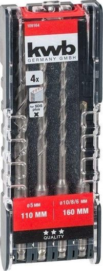 Τρυπάνια Einhell 49109164 Σετ 4τμχ SDS PLUS Φ5/6/8/10mm