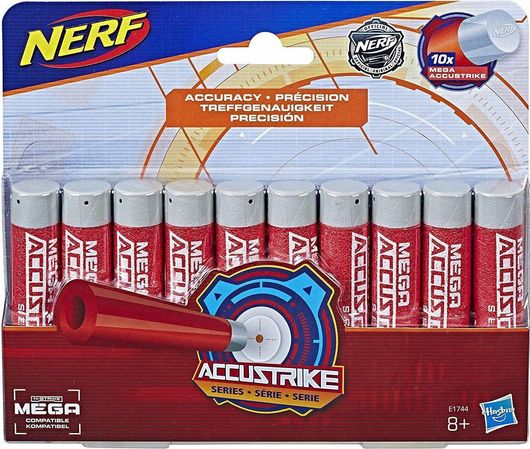 Nerf Hasbro Σφαίρες Accustrike Combo 10 Dart Refill N-Strike Mega για 8+ Ετών