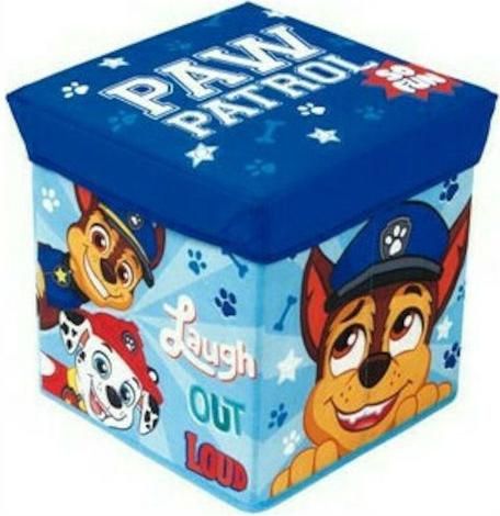 Παιδικό Κουτί Αποθήκευσης Arditex Paw Patrol Σκαμπό Υφασμάτινο 30cm Μπλε