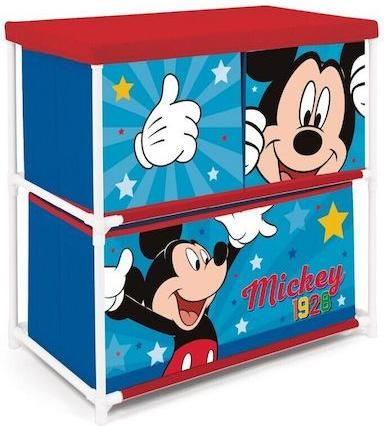 Παιδικό Κουτί Αποθήκευσης Arditex Συρταριέρα Mickey Mouse 53x30x60cm Μπλε