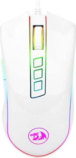 Gaming Ποντίκι Redragon M711W Cobra Ενσύρματο 10000 DPI RGB Λευκό