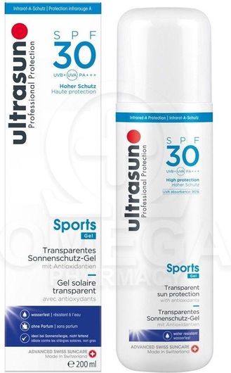 Αντηλιακό Gel Σώματος Ultrasun Professional Protection Sports SPF30 200ml