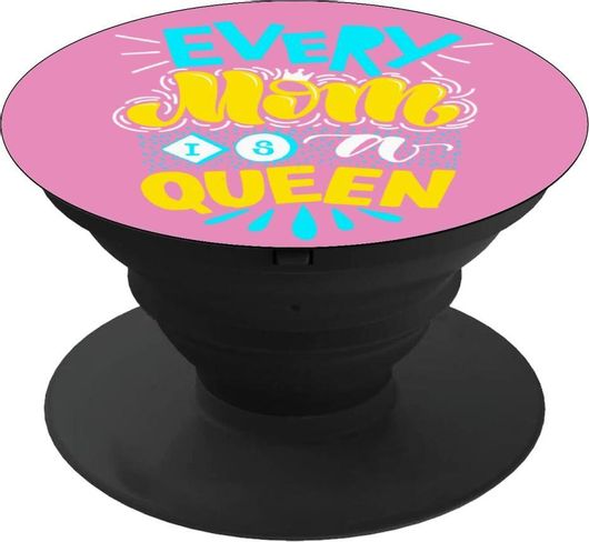 Pop Holder koupakoupa Every mom is a Queen με Μαύρη Βάση