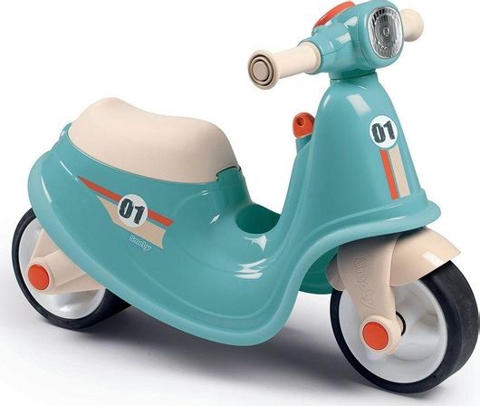 Περπατουρα Smoby Ποδοκίνητο Scooter Rideon 12+ Μηνών Μπλε