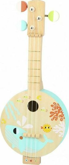Κιθάρα Μπάντζο Tooky Toys Ξύλινη για 3+ Ετών