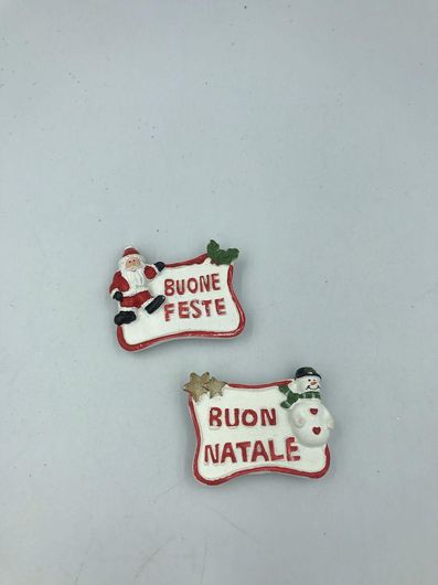 Χριστουγεννιάτικα Μαγνητάκια Buone Feste/Buon Natale 2τμχ
