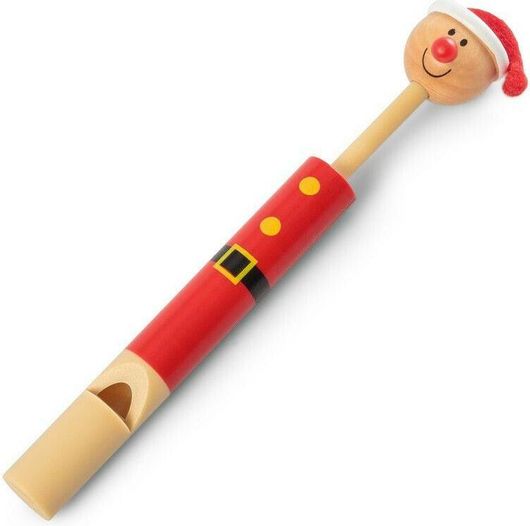 Χριστουγεννιάτικη Σφυρίχτρα Ξύλινη Τυχαία Επιλογή Σχεδίου