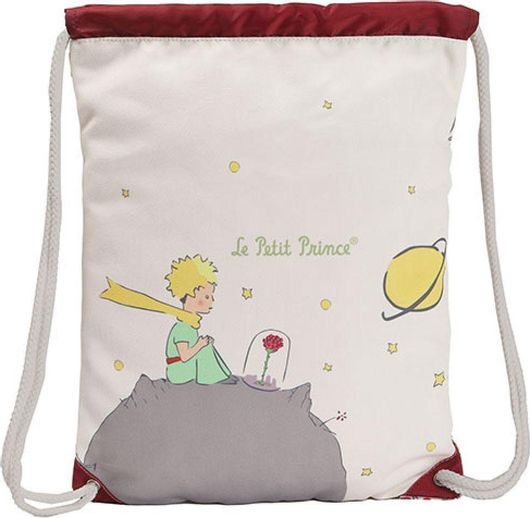 Παιδική Τσάντα Πλάτης MC-03-PR Μικρός Πρίγκιπας με Κορδόνι Λευκό