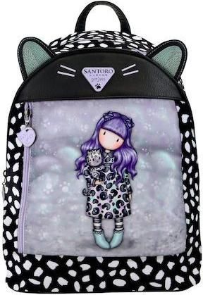 Παιδική Τσάντα Πλάτης Santoro Gorjuss Μεγάλη 25. 5x31x10 Cm Smitten Kitten Μαύρο