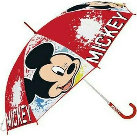 Παιδική Ομπρέλα Arditex Mickey Mouse Χειροκίνητη Κόκκινο