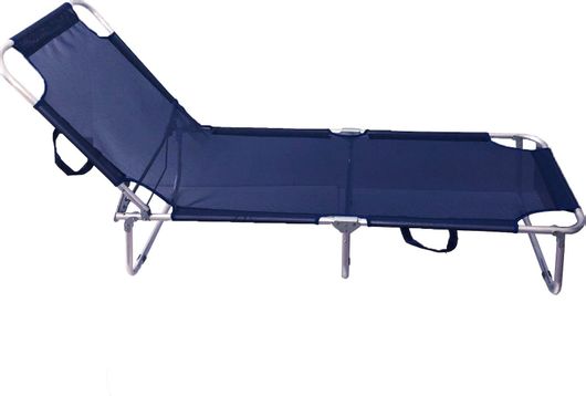Ξαπλώστρα Παραλίας Campus 161-0553-1 Πτυσσόμενη Αλουμινίου 188x56x27cm Μπλε