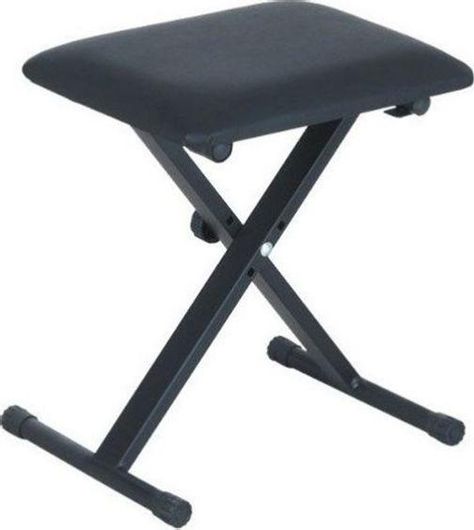 Σκαμπό SKB-51 Αρμονίου Ρυθμιζόμενο 42x30x43εκ Μαύρο