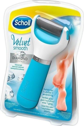 Ηλεκτρική Λίμα Ποδιών Scholl Velvet Soft με Κρυστάλλους Διαμαντιών Μπλε