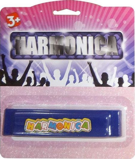 Μουσικό Παιχνίδι ToyMarkt Φυσαρμόνικα 96114 σε Καρτέλα 13cm για 3+ Ετών