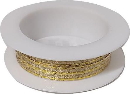 Χριστουγεννιάτικη Κορδέλα Συσκευασίας K 96104 Goldi Decor 0.4x4m Χρυσό