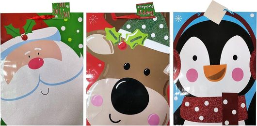 Χριστουγεννιάτικη Τσάντα Δωρου Xmasfest 1133303 Χάρτινη 45x33x125cm Τυχαία Επιλογή Σχεδίου