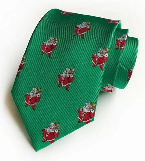 Χριστουγεννιάτικη Γραβάτα Snazzy Santa Αγιος Βασίλης από Πολυεστέρα Πράσινο