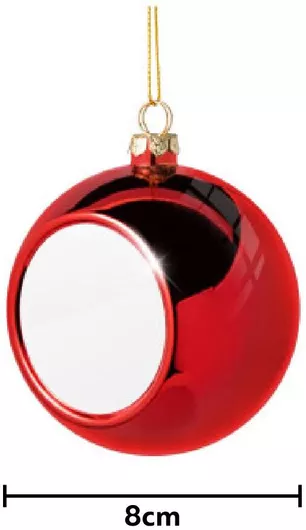 Χριστουγεννιάτικη Μπάλα Ολυμπιακός 8cm Κόκκινο