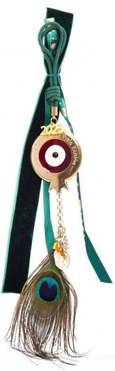 Γούρι ea664 2023 Ρόδι Παγώνι Πράσινο