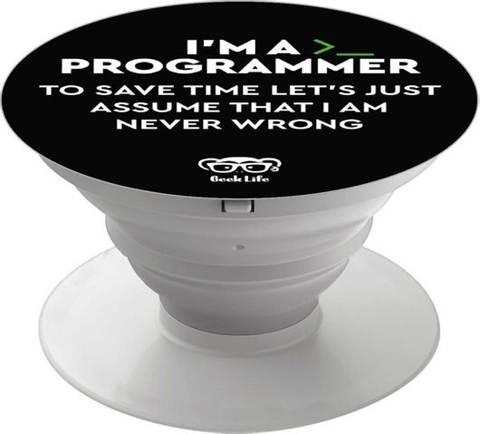 Pop Holder koupakoupa I’m a programmer Save time με Λευκή Βάση