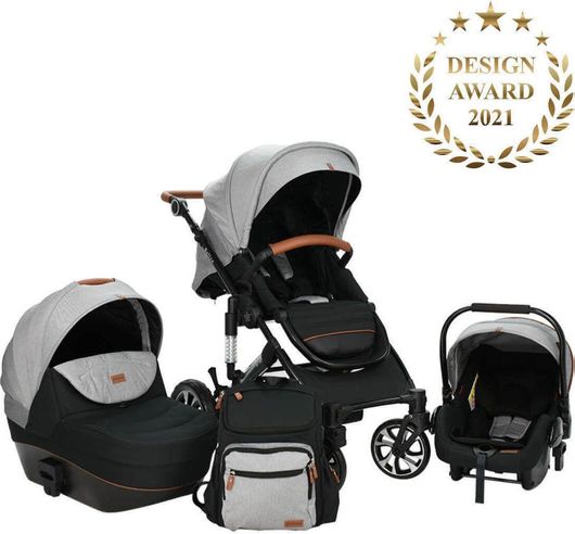 Πολυκαρότσι Bebe Stars Belize 3 σε 1 για Νεογέννητο Γκρι