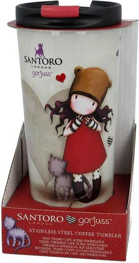 Santoro Παιδικό Παγούρι Θερμός Gorjuss Ανοξείδωτο με Βιδωτό Καπάκι 425ml