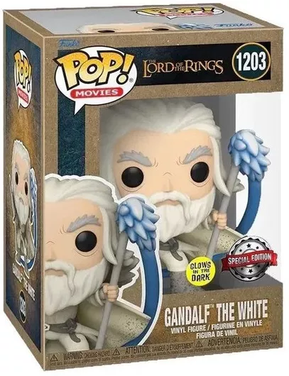 Funko Pop! Movies: Lord of the Rings - Gandalf The White Glows in the Dark Special Edition Exclusive #62339