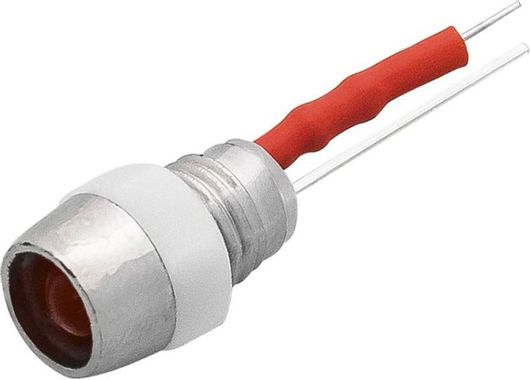 Ενδεικτική Λυχνία LED 12V 5mm 1τμχ Κόκκινο