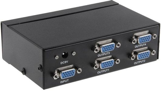 VGA Video Splitter FJ-2504A 4 Θυρών με υποστήριξη ανάλυσης 1920x1440 250MHz