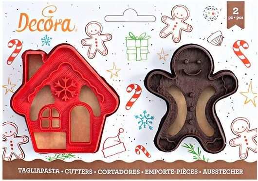 Χριστουγεννιάτικα Κουπάτ 8/7x2.2cm Σετ 2τμχ