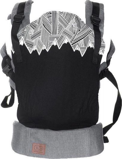 Μάρσιπος Kinderkraft Milo 2 σε 1 έως 20kg με Υποστήριξη Κεφαλιού Μαύρο