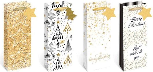 Χριστουγεννιάτικη Σακούλα Δώρου 11x37cm σε Διάφορα Σχέδια