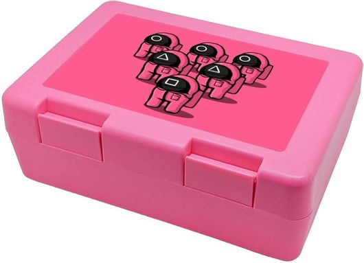 Παιδικό Δοχείο Φαγητού The Squid Game Among Us 185x128x65mm Ροζ