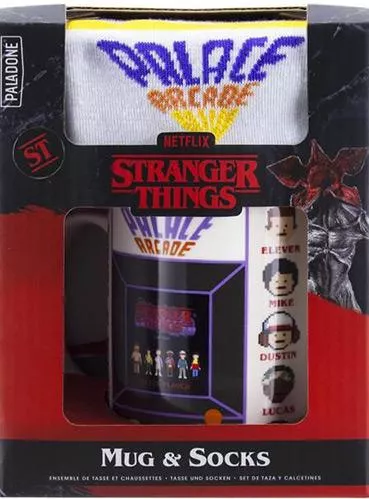 Gaming Κούπα Σετ Κούπα & Κάλτσες Paladone Stranger Things Κεραμική 300ml Πολύχρωμο
