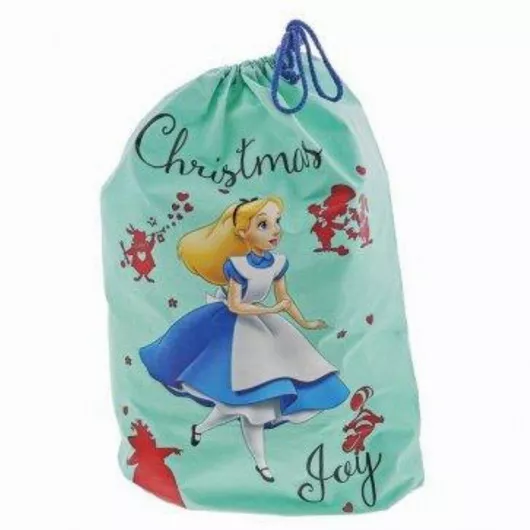 Χριστουγεννιάτικος Σάκος Enesco Disney Alice 68cm Πράσινο