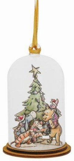 Χριστουγεννιάτικο Στολίδι Enesco Disney Winnie Altogether at Christmas 9cm Πολύχρωμο