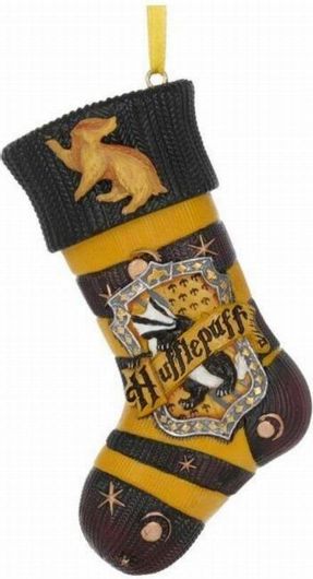 Χριστουγεννιάτικο Στολίδι Nemesis Now Harry Potter Stocking Hufflepuff 9.5cm Μαύρο