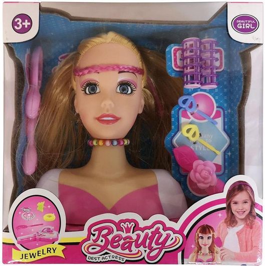 Κεφάλι Κούκλας Ομορφιάς Zita Toys Beauty Actress με Αξεσουάρ για 3+ Ετών