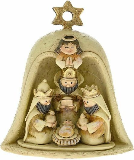 Χριστουγεννιάτικη Φάτνη Iliadis Πολυρεζίν 9.5x9x11cm Χρυσό