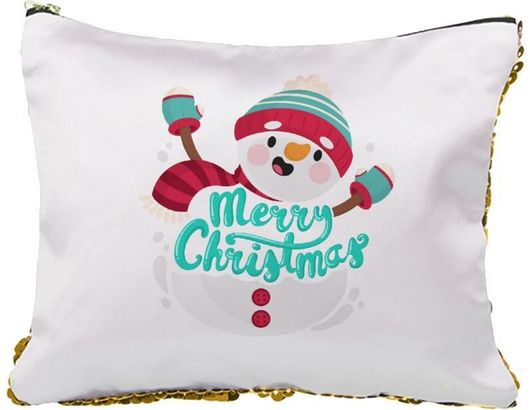 Νεσεσέρ Merry Christmas Snowman με Πούλιες Χρυσό