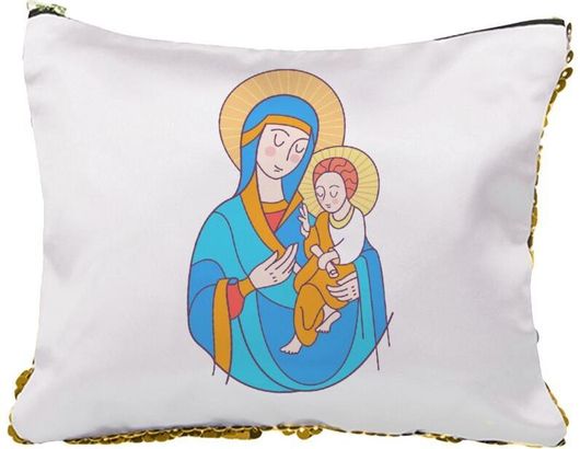 Νεσεσέρ Mary Mother Of Jesus με Πούλιες Χρυσό