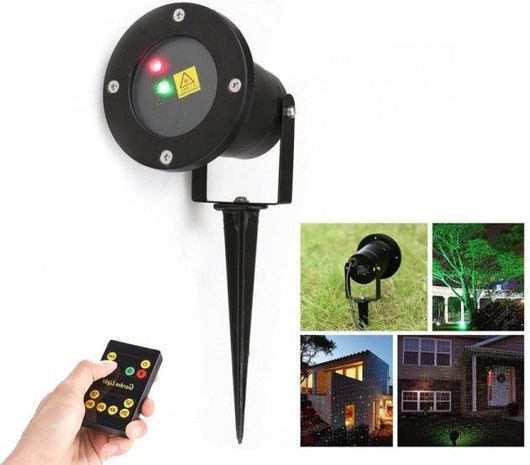 Χριστουγεννιάτικος Προβολέας Laser LED YXCPD-09 Εξωτερικού Χώρου με Τηλεχειριστήριο