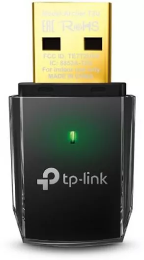 USB Adapter Δικτύου TP-LINK Archer T2U v3 Ασύρματος Ενσωματωμένη 600Mbps