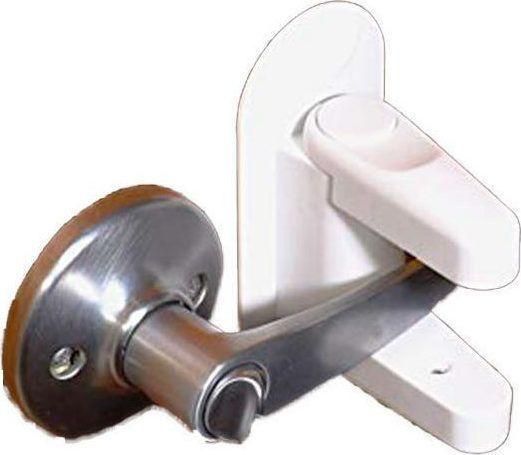 Προστατευτικές Ασφάλειες για Πόρτες με Αυτοκόλλητο Πλαστικό 9.7x7.2x3cm 2τμχ Λευκό