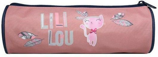 Κασετίνα Bagtrotter Lililou Βαρελάκι με 1 Θήκη 1τμχ Ροζ